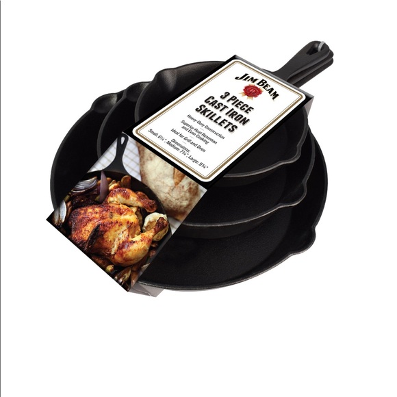 JIM BEAM CAST IRON SKILLETS